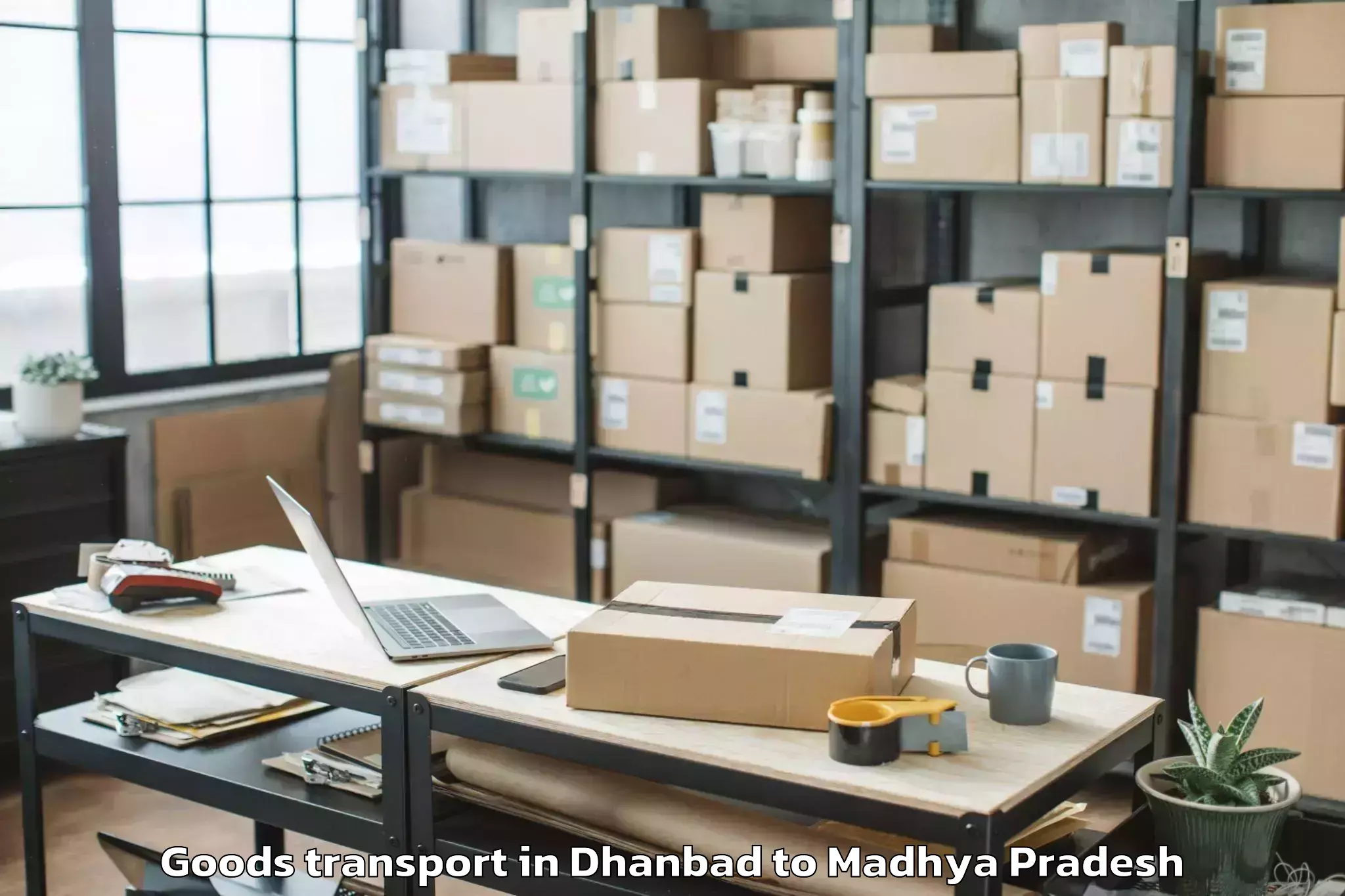 Easy Dhanbad to Gotegaon Goods Transport Booking